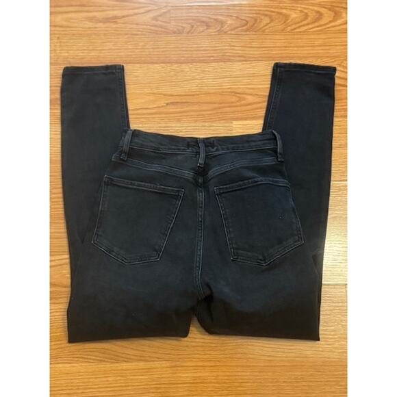 Agolde Nico Cassette Distressed Black High Rise Slim Jeans Size 25 - Picture 5 of 8